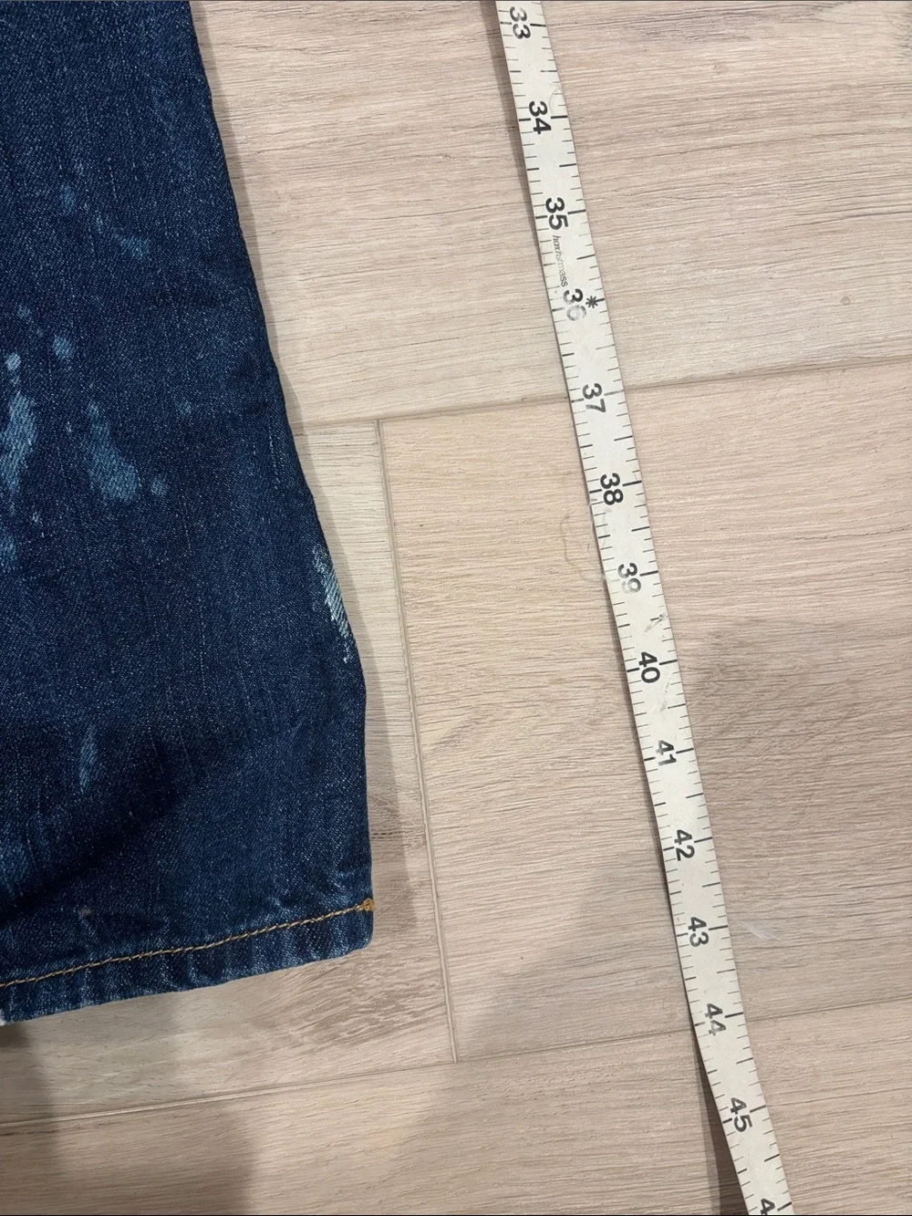 True Religion Ricky Men's Blue Distressed Jeans size 36